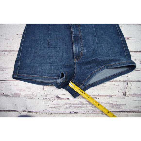 Wild Fable Highest Rise Denim Shorts Women's Juniors Size 10/30R Pre-Owned - Picture 5 of 11